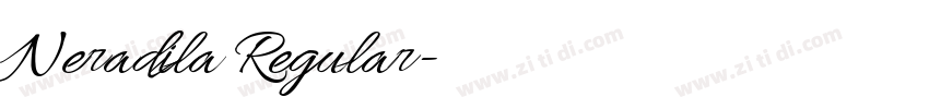 Neradila Regular字体转换 Neradila Regular字体转换